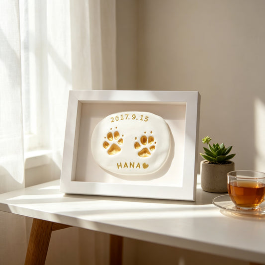 Pet paw print commemorative ink pad, dog paw print photo frame, cat hair commemorative bottle, pet ink pad, cat footprint commemorative item