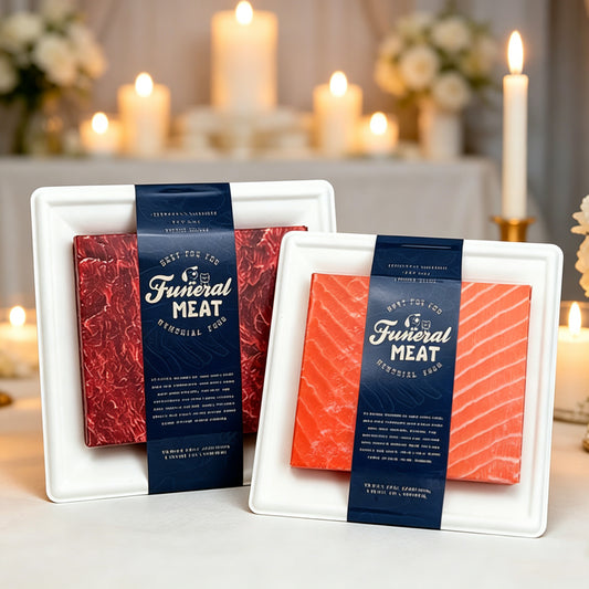 Pet paper offerings for commemorating cats and dogs, simulated snacks, simulated beef, simulated salmon