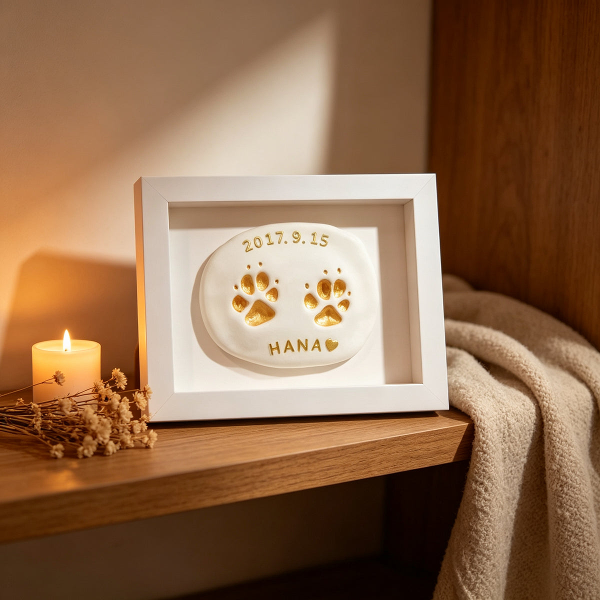 Pet paw print commemorative ink pad, dog paw print photo frame, cat hair commemorative bottle, pet ink pad, cat footprint commemorative item