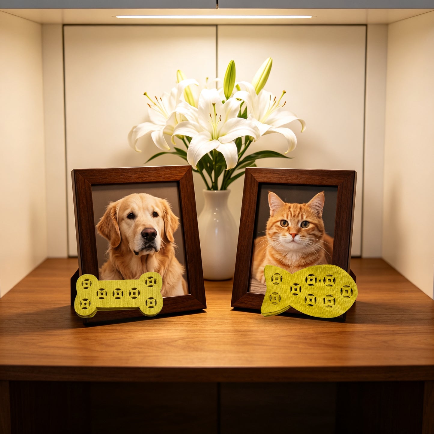 Pet funeral supplies perforated fish bone pet paper keepsake