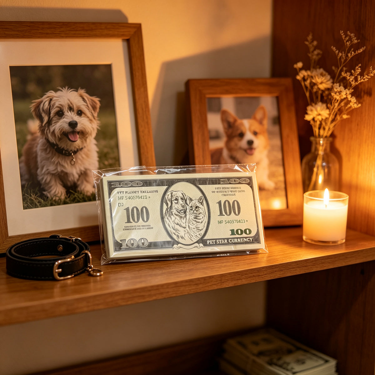 Pet funeral supplies, cat and dog memorial items, handmade imitation paper money